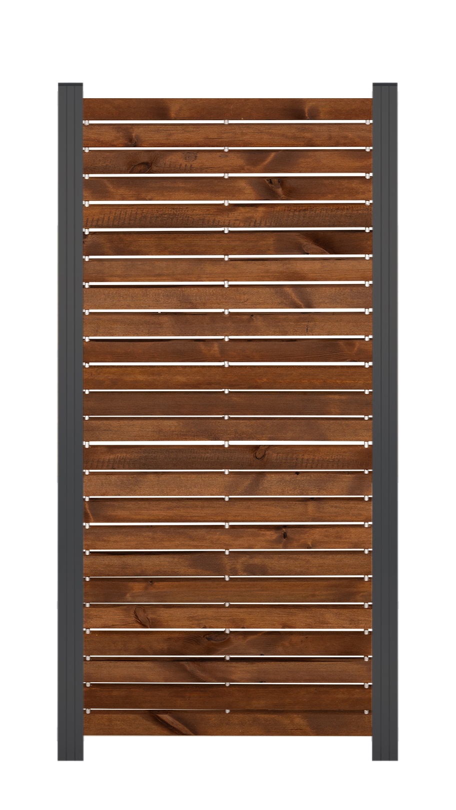Rhombus-Steckzaun Zwischenelement Craftwood Kiefer, ca. 81,5x180 cm Kiefer Braun/anthrazit, Farbbehandelt  